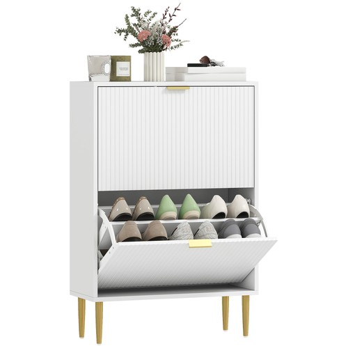 Homcom slim shoe - homcom, storage