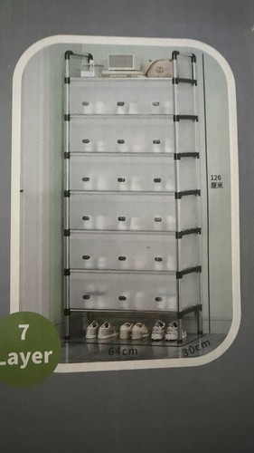 Tier dustproof shoe rack - 7,