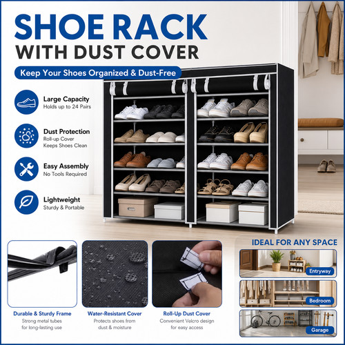 Layers shoe rack dust - shoe,