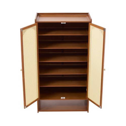 Bamboo shoe cabinet storage - bamboo,