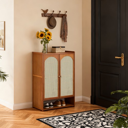 Tier double rattan door - double,
