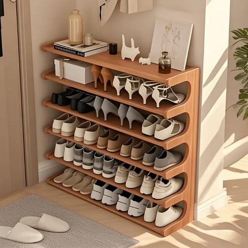 Wooden shoe rack - shoe,