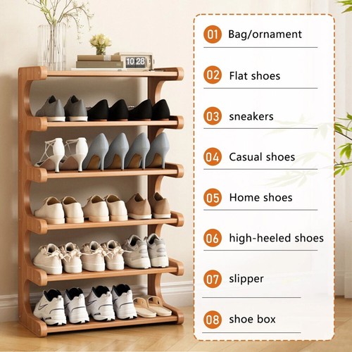 Tier wooden shoe rack - tier,