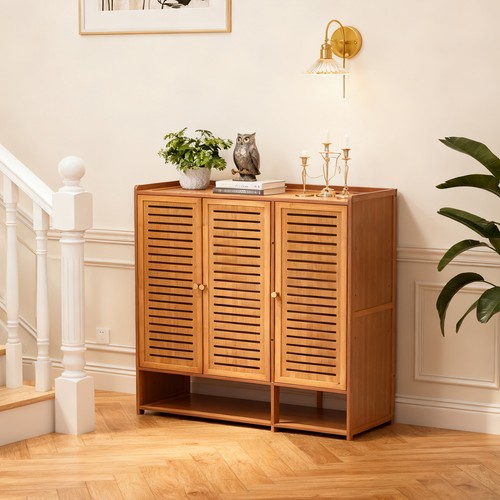 Large wooden shoe cabinet - shoe,