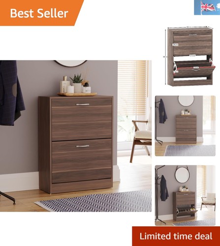 Walnut wooden shoe - walnut, cabinet